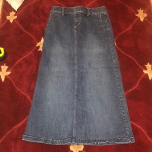 Tommy Hilfiger Long Denim Jean Skirt